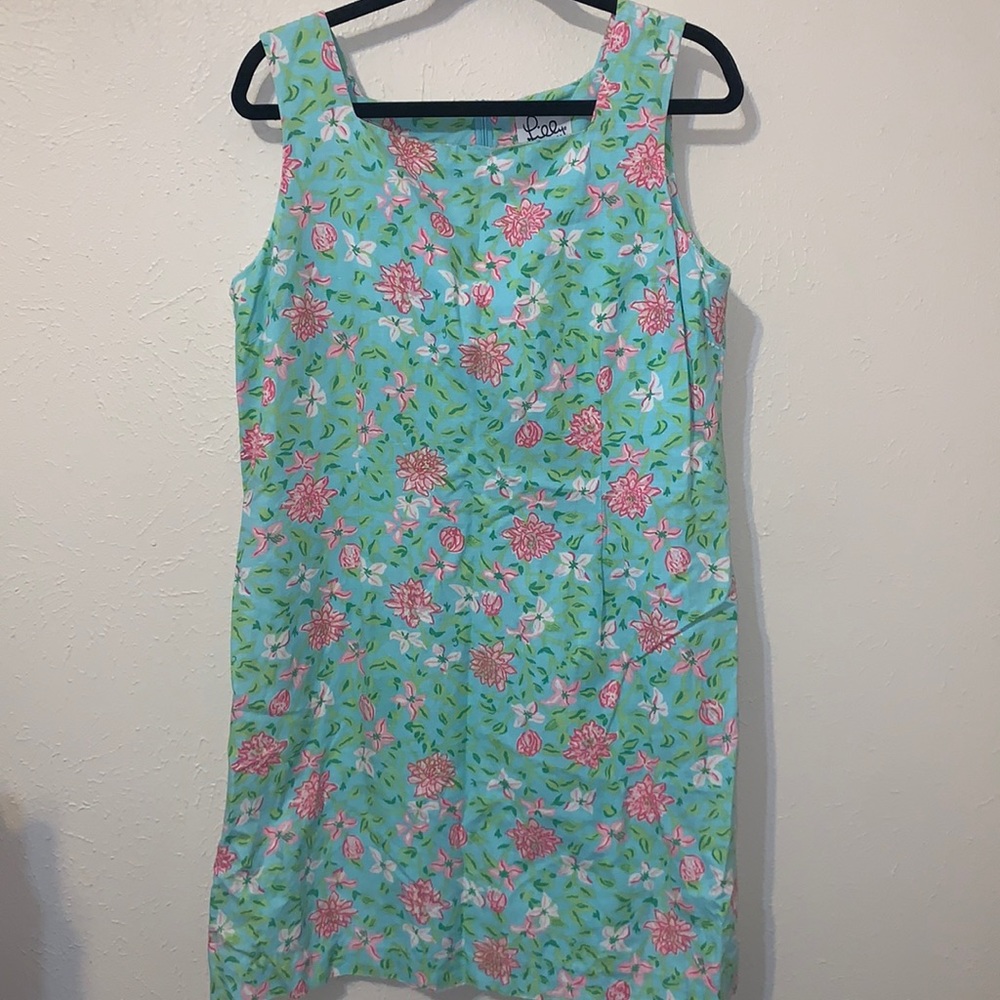 Vintage White Label Lilly Pulitzer Floral Dress